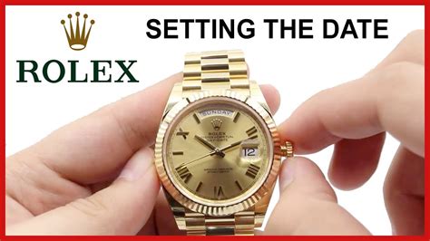 rolex time setting|how to adjust rolex date.